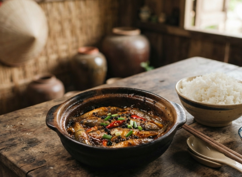 Cá lòng tong kho tiêu gợi nhớ bữa cơm miền Tây