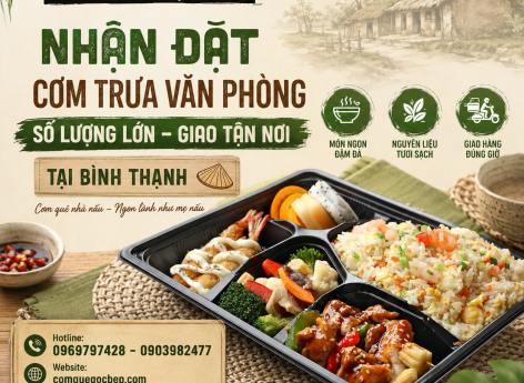 Cơm Trưa Văn Phòng Giao Tận Nơi Tại Bình Thạnh | Cơm Quê Góc Bếp