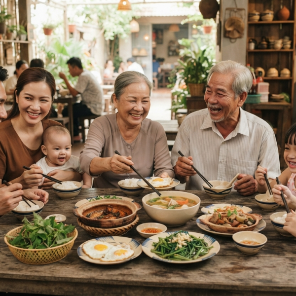 Cơm Quê Góc Bếp: có phù hợp cho buổi gặp mặt nhiều thế hệ không?